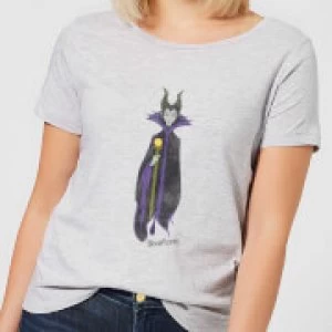 Image of Disney Sleeping Beauty Maleficent Classic Womens T-Shirt - Grey - L