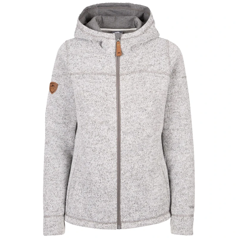 Image of Trespass Reserve Hooded Fleece Grey female