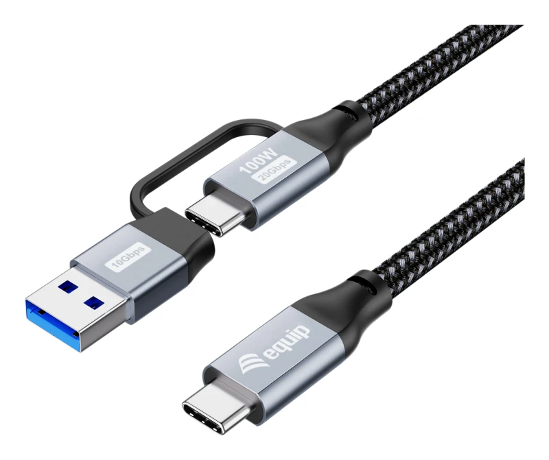 Image of Equip 128431 USB cable USB 3.2 Gen 2x2 1m USB A/USB C USB C Black