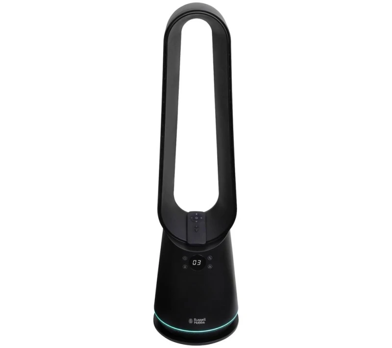 Image of Russell Hobbs RHBLDLC25B 8" Bladeless Tower Fan - Black 5056233838632