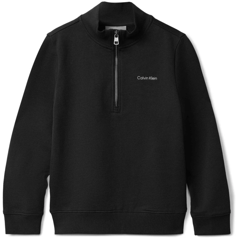 Image of Calvin Klein Jeans Kids 1/4 Zip Fleece CK Black BEH male 8Y