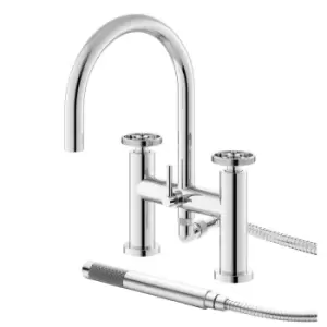 image of Hudson Reed Revolution Bath Shower Mixer - Chrome