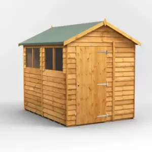 Image of 8x6 Power Overlap Apex Garden Shed