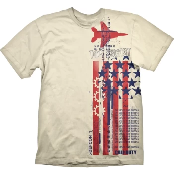 Image of Call Of Duty: Cold War Top Sec Mens L T-Shirt - Creme