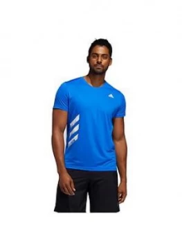 Image of Adidas Run It T-Shirt - Blue