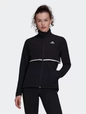 Image of adidas Own The Run Soft Shell Jacket, Black Size XL Women