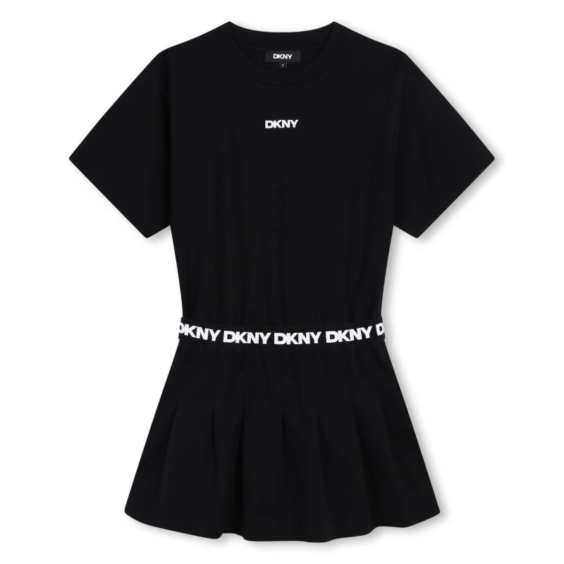 Image of DKNY Logo Dress Juniors - Black 6 - 7 Years