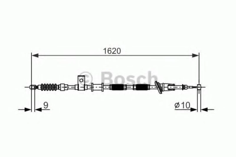 Image of Handbrake cable Bosch 1 987 477 894