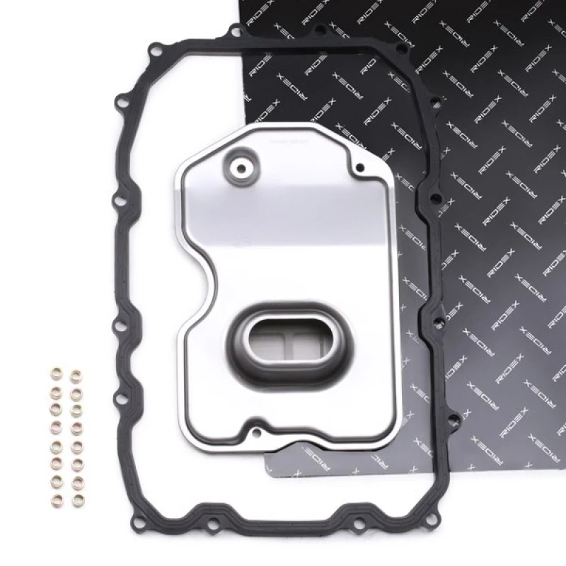 Image of RIDEX 3843H0009 Hydraulic Filter Set, automatic transmission with gasket/seal Hydraulic Filter Set,automatic transmission (3843)