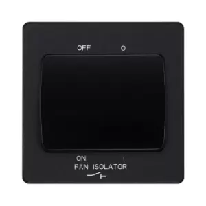 Image of BG Evolve Matt Black Fan Isolator Switch 10A Triple Pole - PCDMB15B