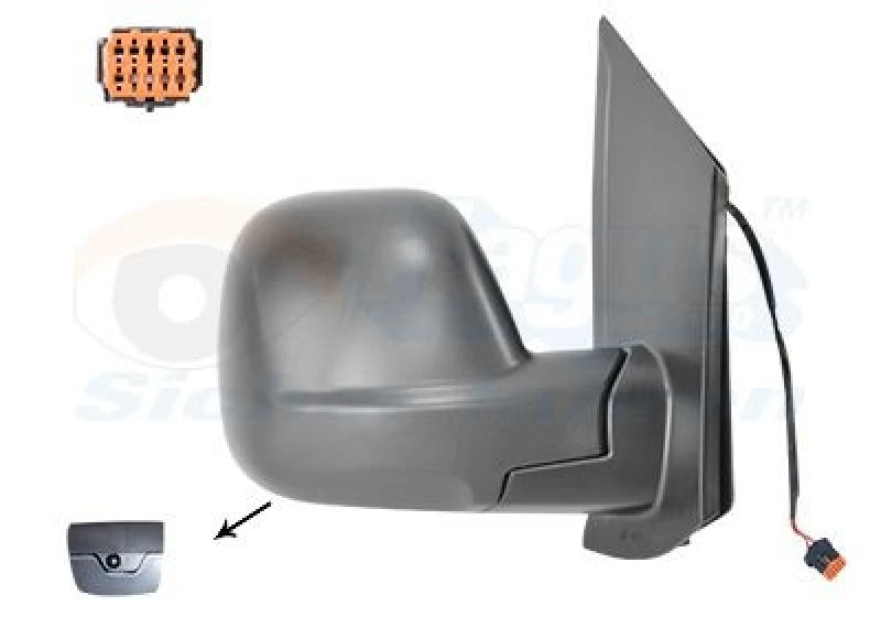 Image of VAN WEZEL Wing mirror VAN WEZEL 0944806