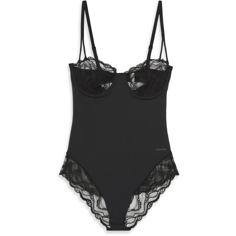 Image of Calvin Klein Womens Seamless Targeted Compression Shapewear Bodysuit Black female 8 (XS)