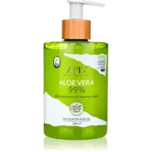 image of Apis Natural Cosmetics Aloe Vera Intensive Moisturising Gel for Face, Hair & Body 300ml