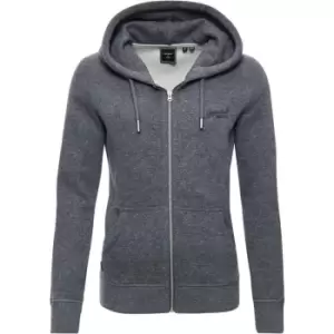 Image of Superdry Embroidered Logo Hoodie - Grey