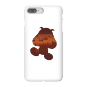 Image of Nintendo Super Mario Goomba Silhouette Phone Case - iPhone 8 Plus - Snap Case - Gloss