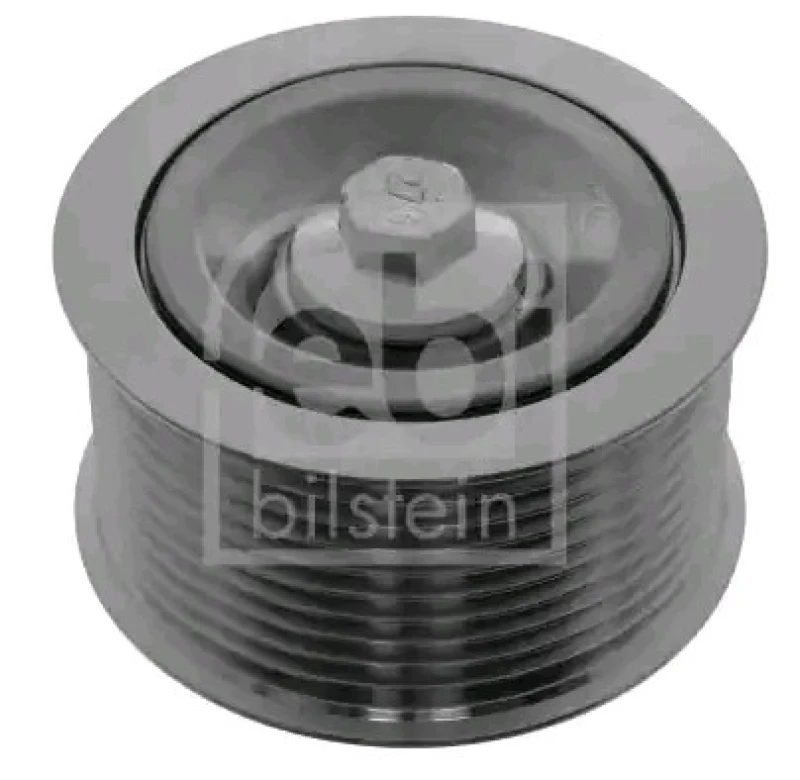 Image of FEBI BILSTEIN 49688 Tensioner Pulley with screw Tensioner Pulley,v-ribbed belt (310)