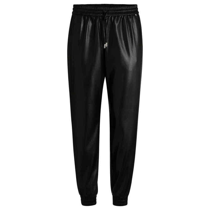 Image of Boss Womens Tafeja Straight Leg Trousers Black female 4 (XXS)