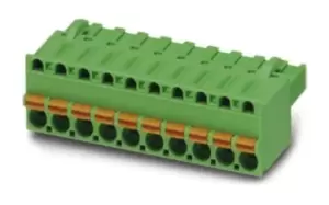 Phoenix Contact Front 2,5-H/sa 5/10/ Terminal Block, Pluggable, 10Pos, 14Awg