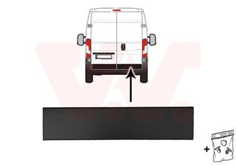 Image of VAN WEZEL Door moulding trim VAN WEZEL 4064432
