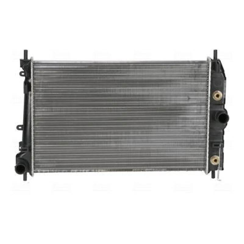 Image of NISSENS 66701 Engine radiator Aluminium, Mechanically jointed cooling fins, without expansion tank, without gasket/seal Radiator,engine cooling (470)