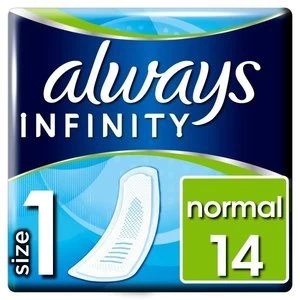 image of Always Infinity Normal non-winged Sanitary Pad 14PK