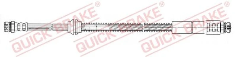 Image of QUICK BRAKE Brake hose QUICK BRAKE 22.925