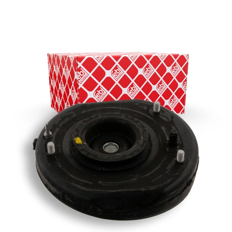 Image of FEBI BILSTEIN 34455 Top strut mount Front Axle Left, without ball bearing Elastomer Suspension Strut Support Bearing (1180)