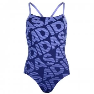 Image of adidas Lined One Piece Swimsuit Ladies - Charlk Purple