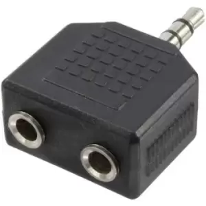 image of LogiLink CA1002 LogiLink Jack Audio/phono Adapter Black