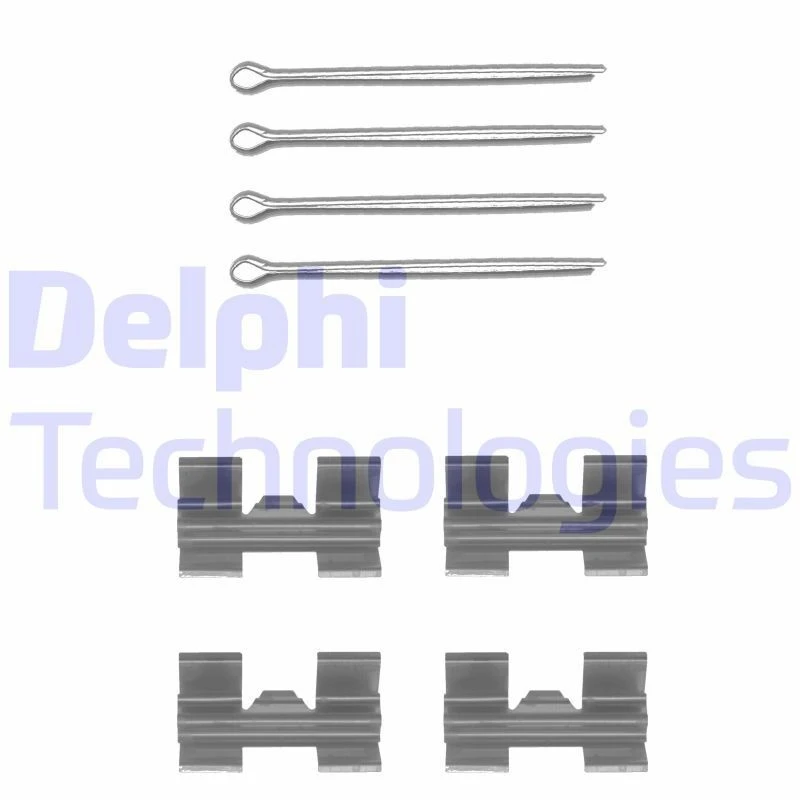 Image of DELPHI Brake pad fitting kit DELPHI LX0032