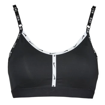 image of Nike W NK DF INDY LOGO CUTOUT BRA womens in Black - Sizes S,M,L,XS