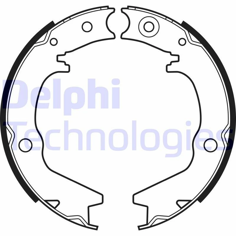 Image of DELPHI Brake Shoe Set DELPHI LS2145