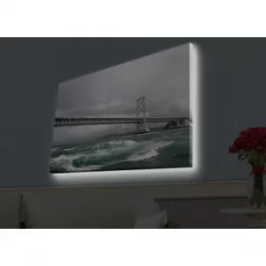 Image of 4570HDACT-009 Multicolor Decorative LED Lighted Canvas Painting