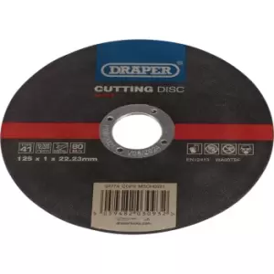 Image of Draper Metal Cutting Disc 125mm 1mm 22mm