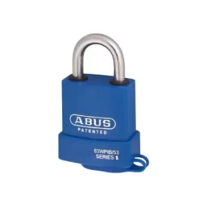 image of Abus - 77337 83WPIB/53mm Submariner Brass Padlock Keyed Alike 2745 Carded