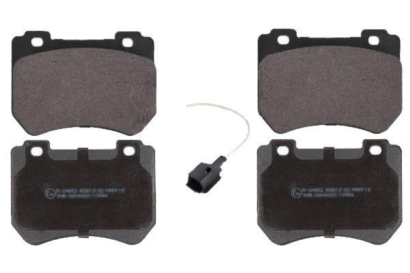 Image of Blue PRINT ADL144241 Brake pad set Front Axle, incl. wear warning contact Brake Pad Set,disc brake (402)