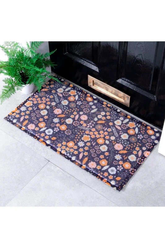 Image of Native Natural Flower Pattern Doormat (70 X 40Cm)