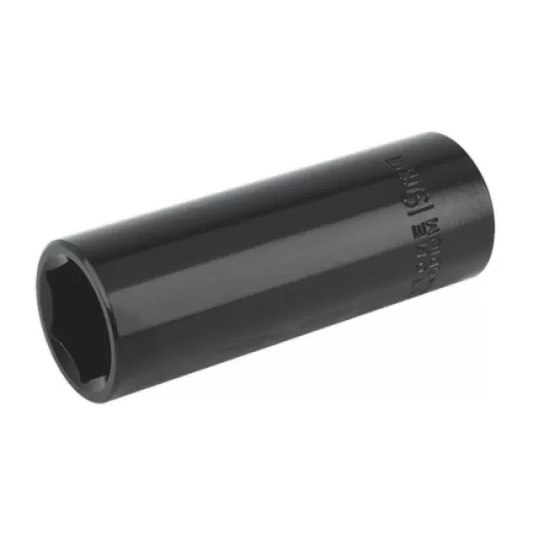 Image of Genuine SEALEY IS1219D Impact Socket 19mm Deep 1/2Sq Drive