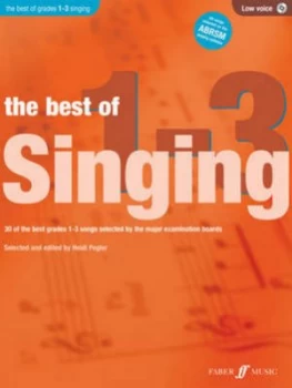 Image of The Best of Singing Grades 1 - 3 low Voice by Heidi Pegler Book