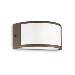 Image of Rex-1 1 Light Outdoor Wall Light Coffee IP44