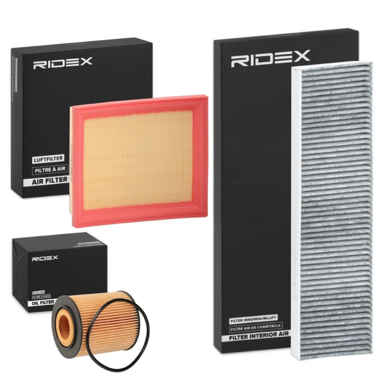 Image of RIDEX 4055F20377 Filter Set with gaskets/seals Filter Set (4055)