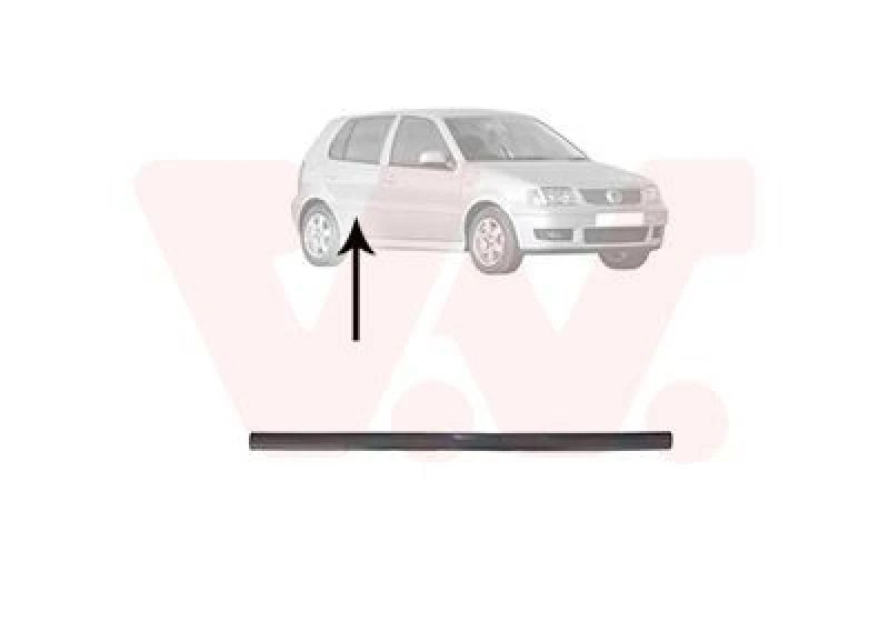 Image of VAN WEZEL Door moulding trim VAN WEZEL 5825406