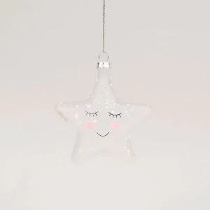 image of Sass & Belle Sweet Dreams Speckled Star Shaped Bauble