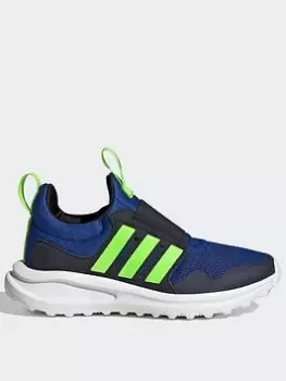 image of adidas Activeride 2.0 Sport Running Slip-on Shoes, Blue/Green, Size 4.5 Older