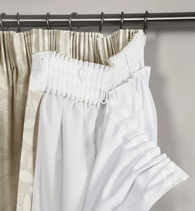 Image of Velosso White Blackout Curtains With Header Tape - Drapes In Multiple Sizes - Energy-Saving & Light-Blocking Window Drapes - White