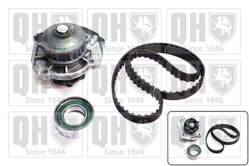 Image of QUINTON HAZELL Water pump and timing belt kit QUINTON HAZELL QBPK1280