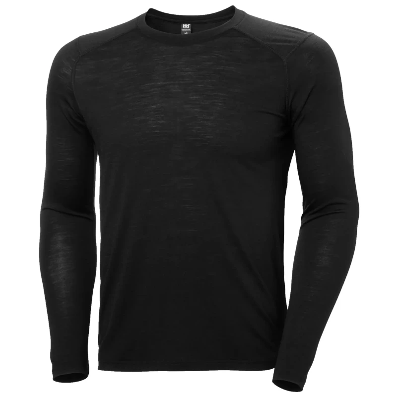 Image of Helly Hansen Long-sleeved round-neck technical T-Shirt Helly Hansen Durawool Noir Male 2XL
