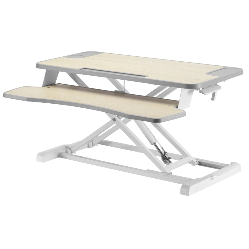 Image of PROPERAV Two-Tier Stand-Up Desk Converter - White 5055189040502