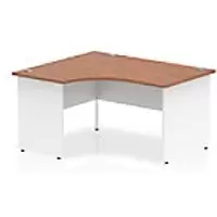 Image of dynamic Ergonomic Desk Impulse ICDLP14WNTWHT Walnut/White 1400 mm x 800 mm x 730 mm