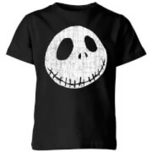 Image of The Nightmare Before Christmas Jack Skellington Crinkle Kids T-Shirt - Black - 11-12 Years